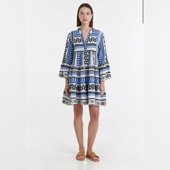 Devotion Twins Ella Mini Dress - Black/Blue - Size Small - NWT - Picture 3 of 16